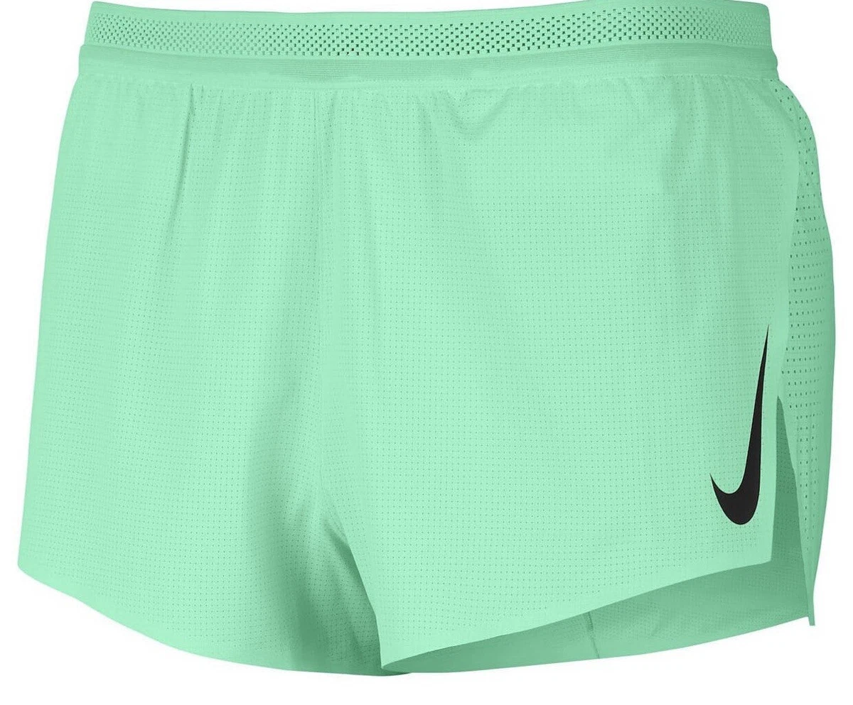 Nike Aeroswift 2 Flyvent Green Glow Running Shorts Men’s Size L  [CJ7837-342]