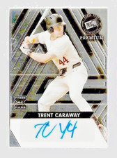 2024 Press Pass Premium Trent Caraway Prismatic Silver Base Auto #BA-TC1 Sn /199