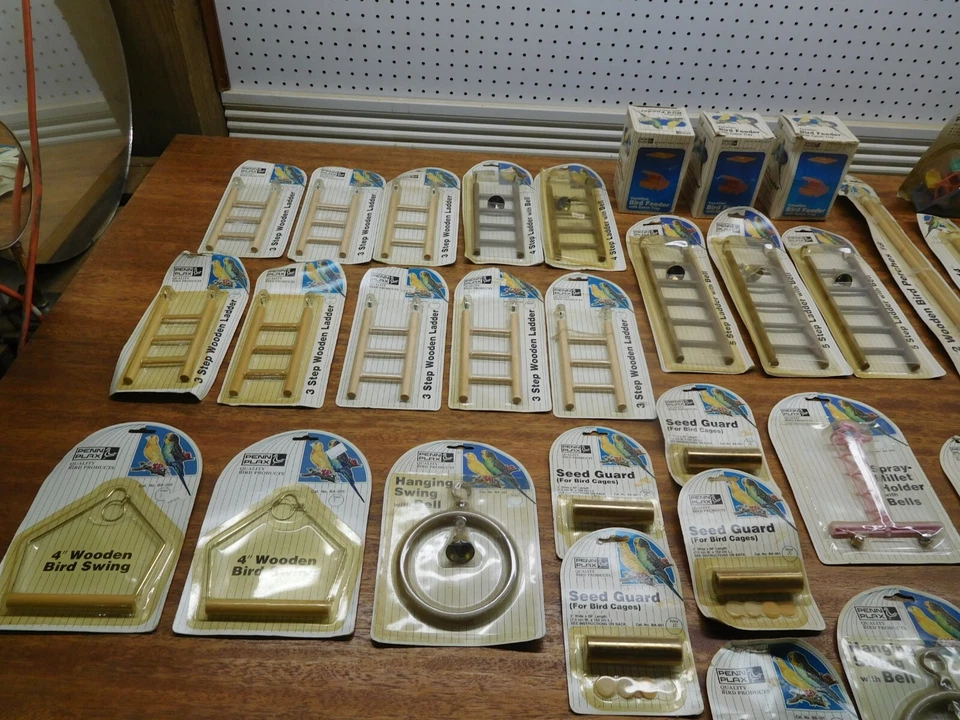 51 Penn Plax 宠物鸟配件全新旧货游戏包、梯子、秋千 ~ 哇! — 第 2/4 张图片