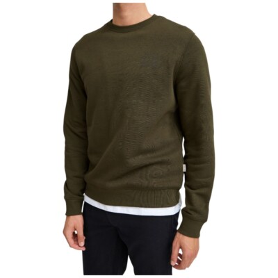 Blend Sweatshirt Grün mit Druck Rundhalsausschnitt Pullover Men Art. 20717208