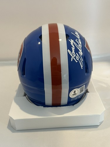 Randy Gradishar Autographed/Signed Denver Broncos TB 1975-96 Mini Helmet Beckett - Picture 3 of 7