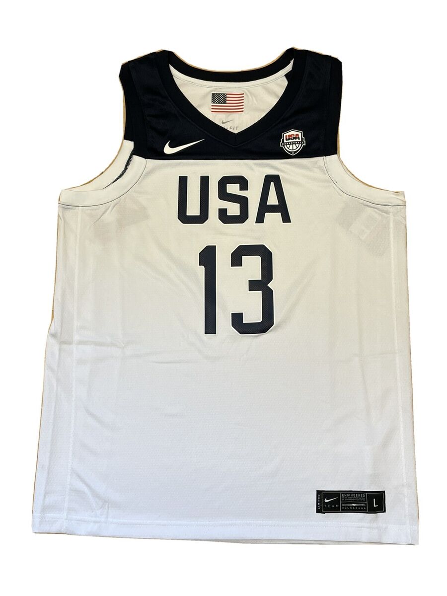 Nike Team USA Basketball Olympics James Harden #13 White Nike Team USA Basketball Olympics James Harden #13 White
