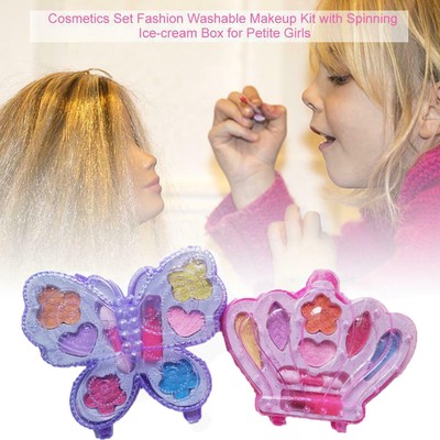 Pretend Play Girls Makeup Tools Set Simulation Lipstick And Eye