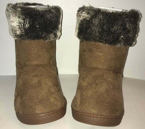 Wayland Square Slipper Boots Brown Faux 