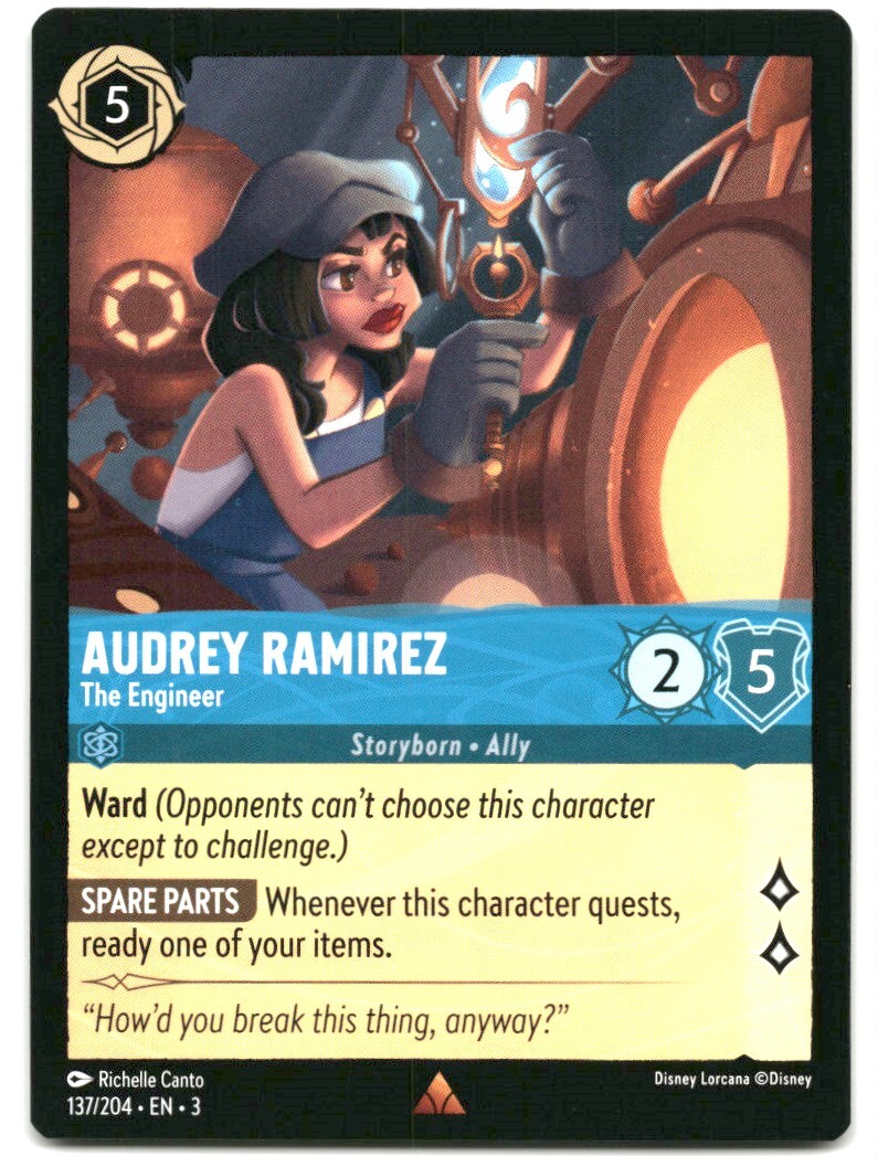 2023 Disney Lorcana Trading Card Into The Inklands Audrey Ramirez #137 |  eBay