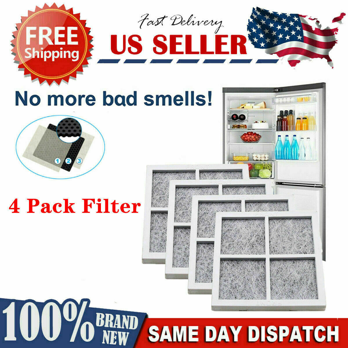 Filtro Purificatore D'aria A Carbone Attivo Per LG LT120F, Ricambio Per - Foto 3