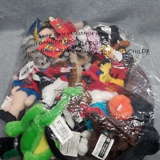 Vintage Looney Tunes Year Beanies Plush Toy Collection 1999 Sealed in  Bag