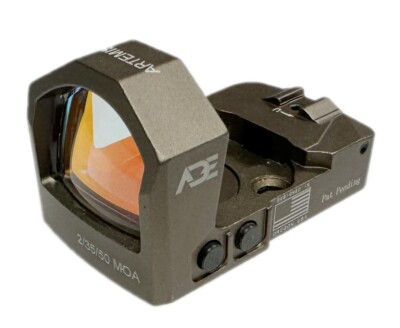 ADE Artemis FDE Shake Awake 6 Reticle Red Dot For Trijicon RMR Footprint