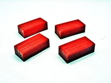 Vintage Eldon 1/32 Slot Car 2 Red Brick Walls For Stunt Set