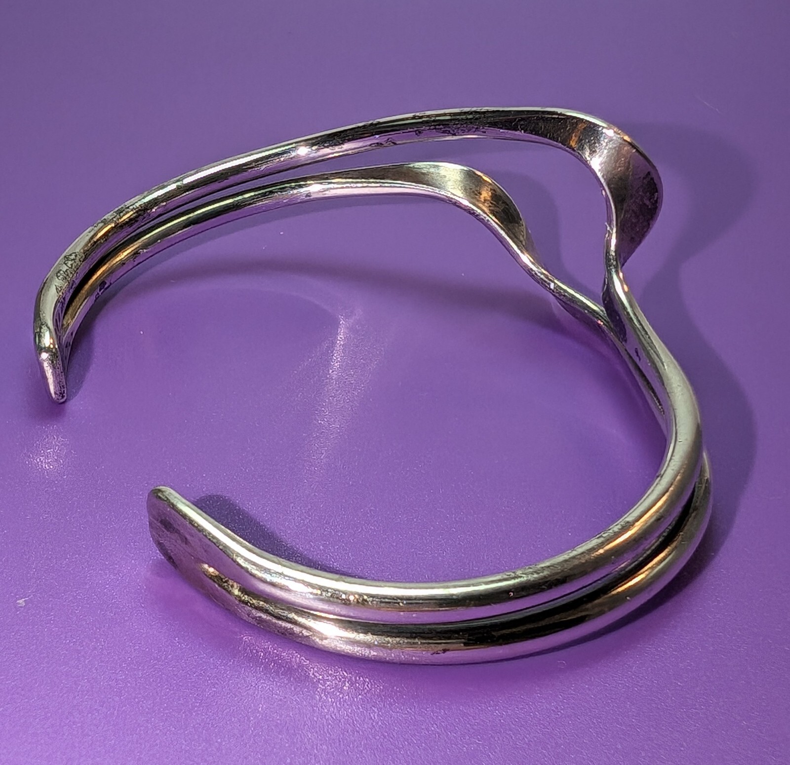 Fine! Solid Sterling Silver ~ Smooth Double Twist… - image 8
