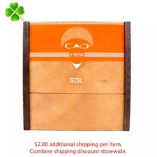 CAO Fasa Sol Toro Empty Wood Cigar Box 7" x 7" x 3"