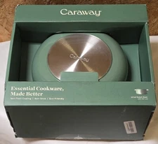 CARAWAY HOME Dutch Oven 6.5 qt. Nonstick Ceramic Hard Anodization in Sage Green