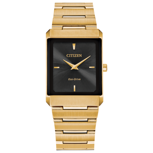 Citizen Stiletto Eco-Drive Gold Tone Stainless Steel Men's Watch AR3102-51E - Picture 1 of 13