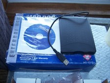 Mad Dog Multimedia Black Color External USB Floppy Drive for Macintosh or PC