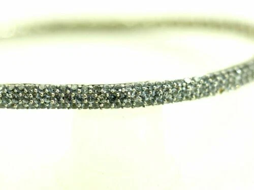 Bracciali di lusso blu argento sterling pietra principale zircone