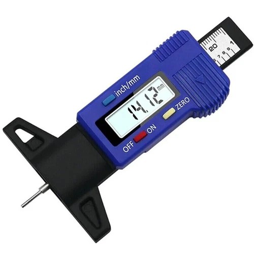 Digital Tyre Depth Gauge Tread Checker LCD Mini Tool For Motorbike Car Van hgv - Picture 3 of 7