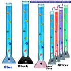 90cm Colour Change LED Bubble Fish Lamp Tube Tower Sensory Mood Light Fish Lamp