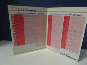 Nintendo NES Original Shingen the Ruler with Manual and Quick Tip Card Vintage