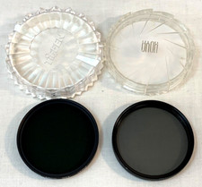 Lot of Two 2 58mm Lens Filters HOYA  PL-CIR  HMC ND4 with Hard Cases