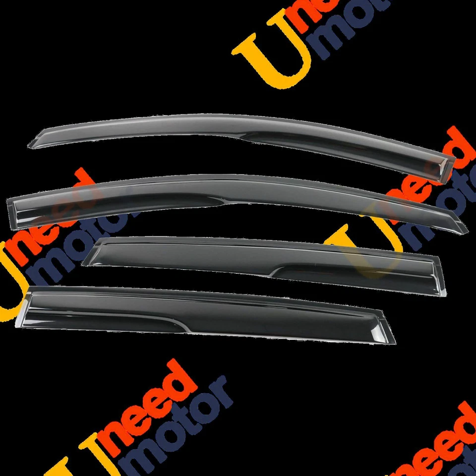 Para Honda CRV 2007-11 3D Mugen Estilo Canal Salida Ventana Viseras Sombras Protectores Foto 3 de 4