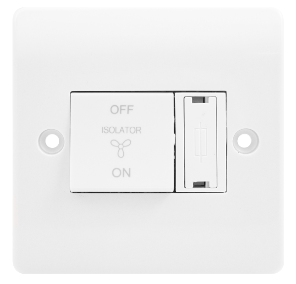 Triple Pole Three 3 Pole Fan Isolator Switch with 3Amp Fuse Click CMA3020