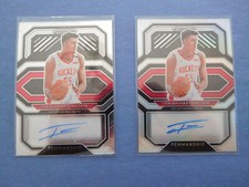 (2) 2020-21 Panini Silver Prizm + Base Isaiah Hartenstein #PE-ISA Auto Autograph