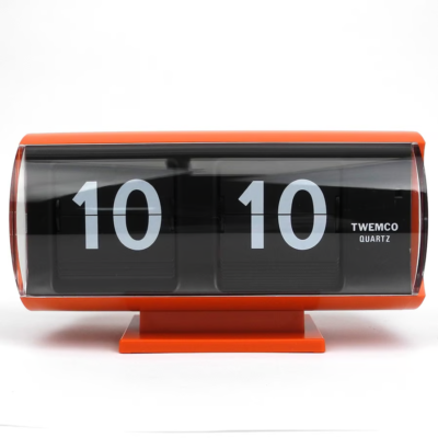 インテリア時計 TWEMCO DRUM SHAPE TABLE CLOCK QT-30T TWEMCO Table Flip Clock QT-30T - Time Will Flip