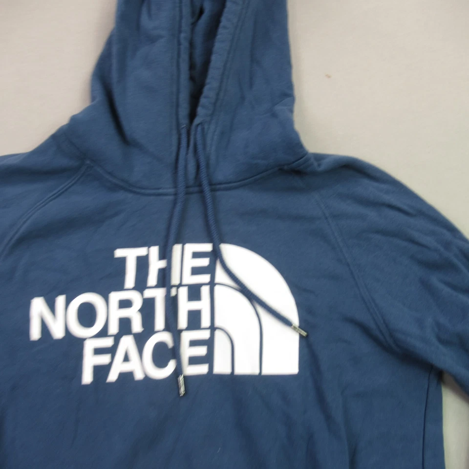 North Face Hoodie Womens Medium Long Sleeve Activewear Hooded Pockets Blue - Image 2 of 4