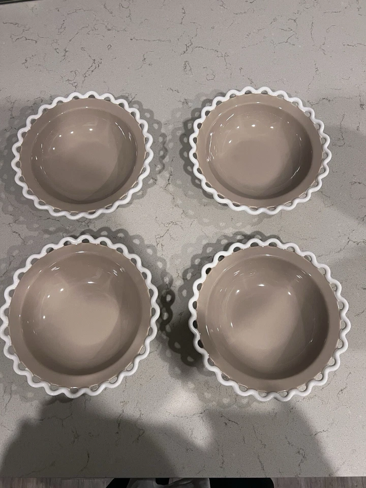 Anthropologie Sasha Stoneware Neutral Motif Bowls (Set of 4) - Image 4 of 4