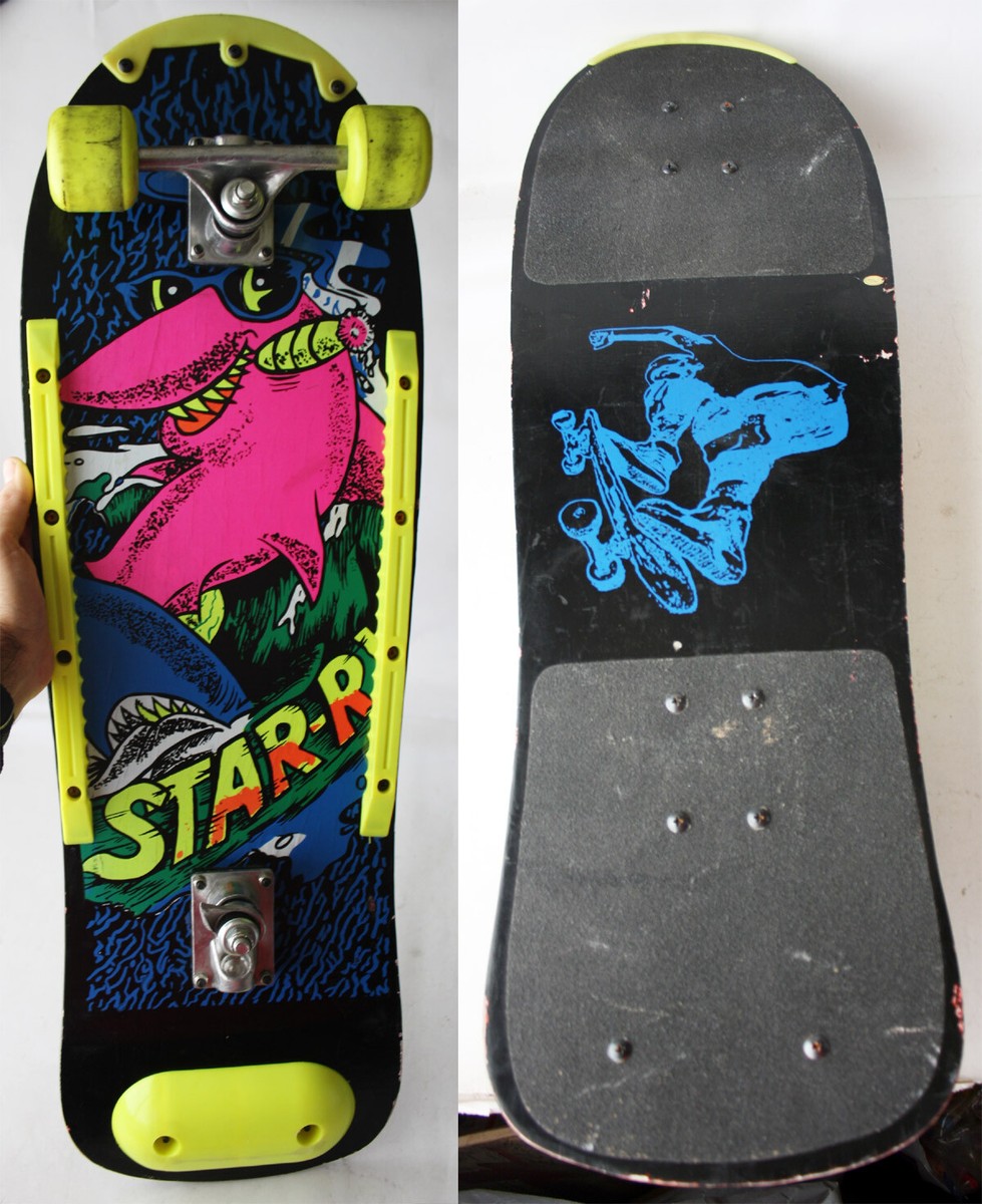 【中古美品】DRAG SKATEBOARD 30inch THRASTER RARE VINTAGE 80'S STAR-R SHARK WITH CIGAR 30