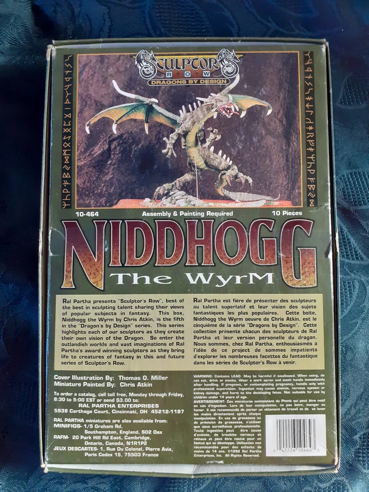 RAL PARTHA Fig. métal 25 mm NIDDHOGG "The Wyrm" Ref. 10-464 "Dragons by design" - Photo 2/4