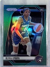 Olivia Epoupa Rookie Card 2024 Panini Prizm WNBA Green Prizm-#95 Minnesota Lynx