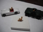 Vintage Matchbox No.19b MGA/61a Ferret. DIECAST PAINTED DRIVER ONLY.