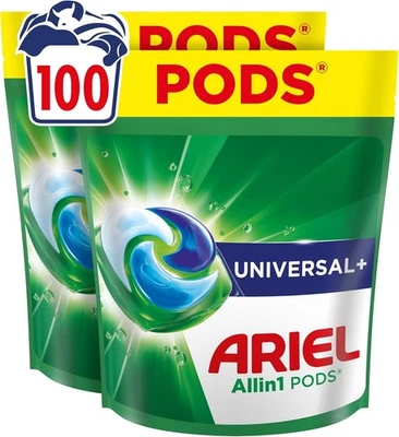 Ariel Waschmittel Pods All-in-1, Flüssigwaschmittelkapseln 100 Wäschen, Universa - Bild 1 von 4