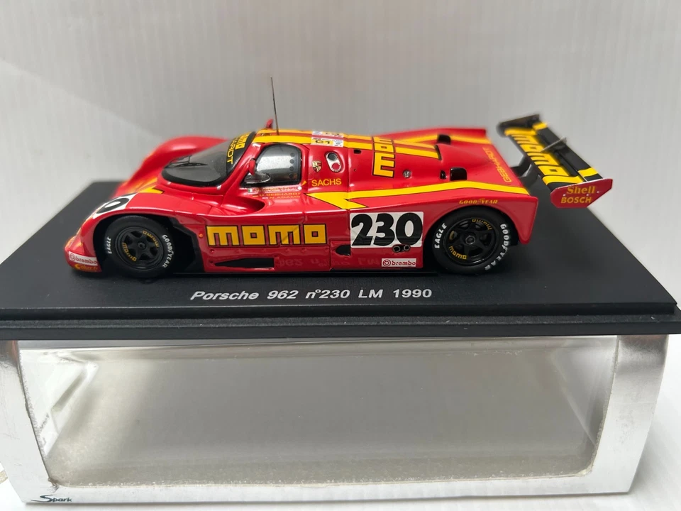 SPARK LM S0999 Porsche 962 #230 24h Le Mans 1990 G. Moretti- G. Gebhardt 1/43 - Photo 2/4