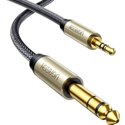 Kabel AUX auf 6.35mm Klinke Instrument Kabel 2m geflochten