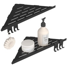 Corner Shower Shelf 10'', 304 Stainless Steel Corner Shelf 2 Pack, Grout in B...