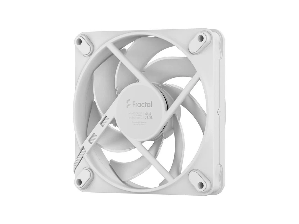 Fractal Design Momentum 12 PWM White 120 mm FDB (Fluid Dynamic Bearing) PC Case - Image 2 of 4