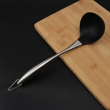 Silicone Soup Spoon Ladle Kitchen Serving Utensil for Cooking Milk