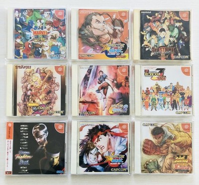 Dreamcast Marvel vs Capcom Street Fighter set of 9 Sega Japan