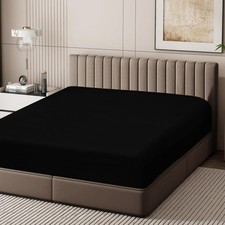 100 Egyptian Cotton Fitted Sheet Queen Size Only 600 Thread Count 8"-16" Dee...