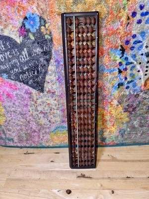 Japanese Soroban Abacus Wooden Standard 27 Digits Traditional Crafts