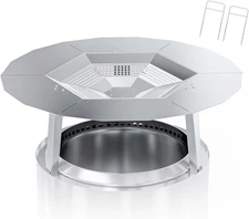 One-Piece 19.5" Heat Deflector Replacement for Solo Bonfire 19.5" Stove Fire Pit