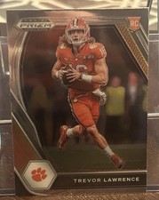 Trevor Lawrence Rookie Card 2021 Panini Prizm Draft Picks #106 NFL Holo Shiny