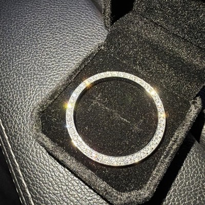 Custom 2.00 Carat Ct Rolex Datejust 36mm Stainless Lab Grown Diamond Bezel