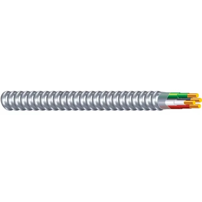 Cable Southwire Armorlite 250 pies 12/3 aluminio macizo MC (revestido de metal) Foto 2 de 4