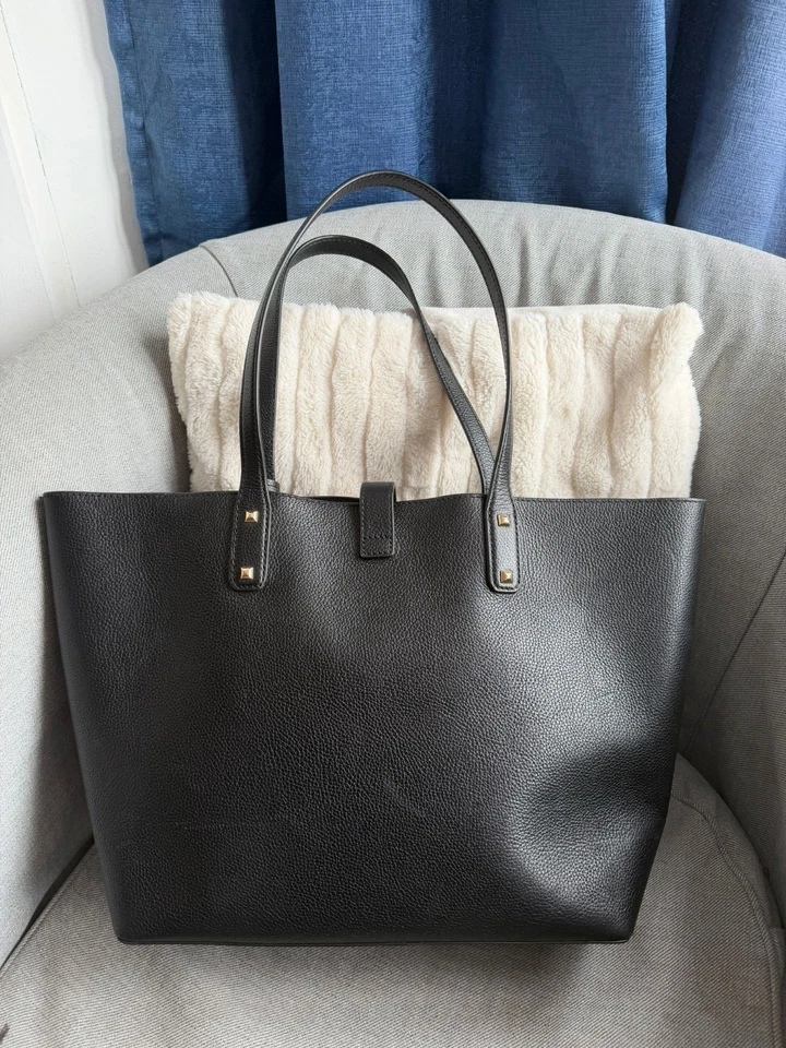 Michael Kors Tote Leather Shopper Shoulder Bag Large Black 'Karson' Handbag, photo 4 of 5