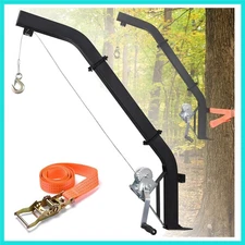Tree Mounted Deer Hoist for Hunting, 500LBS Hunting Game Hoist Winch Lift, 23...