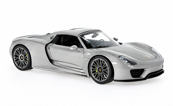 Porsche 918 Spyder Hardtop • 2011 • NEU • Welly WEL18051H-SILVER • 1:18-image