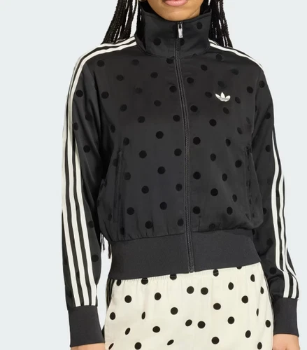 ADIDAS ORIGINALS SATIN POLKA DOT TRACKTOP BLACK  UK S,M,L,XL  LAST 4  RARE